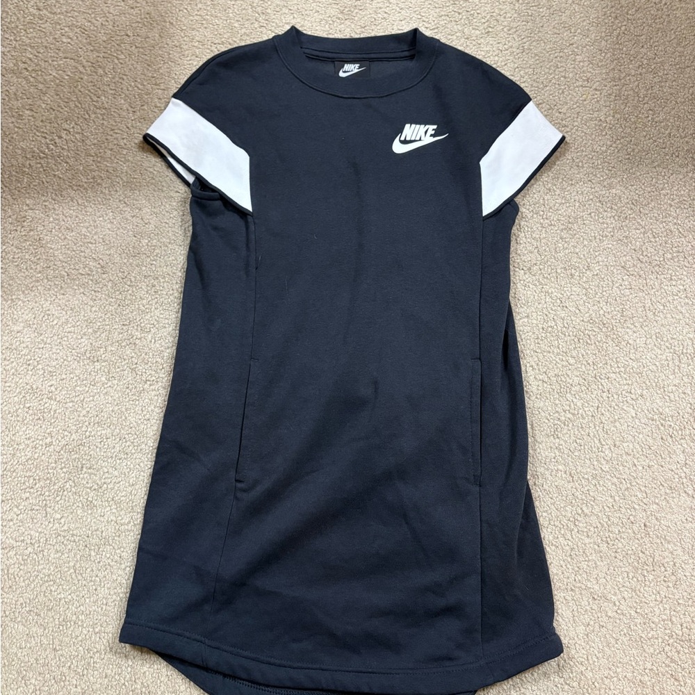 Nike Black Crewneck Dress with Pockets